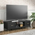thumbnail image 2 of Pemberly Row Contemporary TV Stand for TVs up to 65" in Black, 2 of 10
