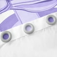 thumbnail image 3 of Erosebridal Initial G Letter Curtains for Living Room, Princess Bow 30%-50% Blackout Curtains Set of 2 (38x45), Purple Monogrammed Curtains and Drapes (38x45), Window Curtains Room Decor, 3 of 6