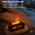 thumbnail image 2 of Flame Fireplace Oil Diffuser Simulation Fireplace Flame Diffuser Atmosphere Timing Creative Humidifier(without Oils) White, 2 of 7