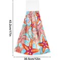 thumbnail image 3 of SKYSONIC 2 PCS 2 PCS Microfiber Hand Towels, Watercolor Sea Star Soft Absorbent Kitchen Hand Towels with Loop, Quick Dry Microfiber Cleaning Cloths Bath Hand Towels, 12"x17", 3 of 6