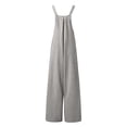 thumbnail image 5 of WhouRiu Girls Casual Overalls Solid Color Loose Fit Pants Kids Autumn Everyday Trousers, 5 of 5