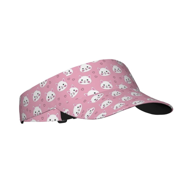 Balery Cute Cat Gorra deportiva con visera ajustable para mujer y hombre (talla única)