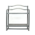 thumbnail image 6 of Household Essentials 2-Tier Metal Wall Mount Bathroom Storage Rack, Silver, 6 of 7