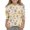 Beige, variant on Easter 3/4 Sleeve Shirt Girls Casual Cute Bunny Eggs Print Top Funny Crew Neck Shirt (Saffron, 6-7 Years)