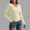 Beige, variant on Yzengfg 2024 New Women's V Neck Long Sleeve Basic Slim Fit T Shirt Beige