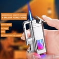 thumbnail image 4 of Taicans USB Rechargeable Plasma Arc Lighter,360° Rotatable Windproof Electric Lighter with Flameless Technology for Camping,BBQ,Grill & Outdoor Use (9.84x1.1in), 4 of 9