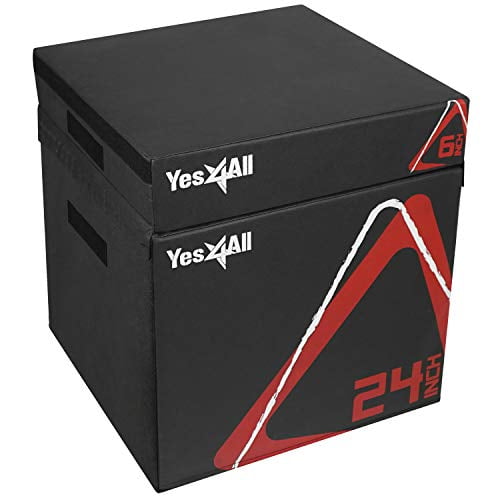Yes4All Soft Plyo Box / Plyometric Jump Box Adjustable Plyo Box / Foam