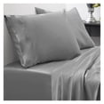 thumbnail image 7 of KriKac 7 Piece Comforter Set Bag Solid Color All Season Soft Down Alternative Blanket & Luxurious Microfiber Bed Sheets, Gray, Full, 7 of 7