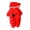 Red, variant on Toddler Kid Jumpsuit Pants Clothes Toddler Baby Boys Girls Color Plush Cute Bear Ears Winter Thick Jumpsuit Romper Summer Jumpsuit For Girls Boys