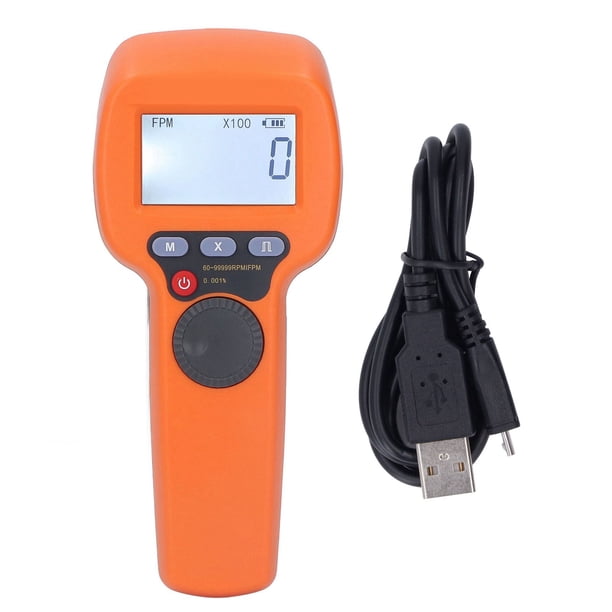 Estroboscopio con pantalla LCD digital y flash LED, tacómetro 1500LX, 60-99999 RPM, herramienta DT10S