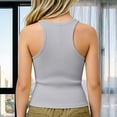 thumbnail image 6 of oqasdz Shirts for Girls Kids Athletic Racerback Crewneck Sleeveless Slim Fit Solid Color Undershirt Workout Yoga for Outdoor, 6 of 6