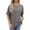 Gray, variant on XMMSWDLA Women's Round Neck T Shirts Summer Short Sleeve Shirts Loose Casual Tops Tee Gym Shirts Woman