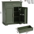 thumbnail image 5 of PLAMLE Kitchen Storage Cabinet with Drawer, Buffet Cabinet with Storable Door, Modern Floor Sideboard for Living Room,Cabinet for Kitchen Dining Furniture Sideboards Buffets, 5 of 6