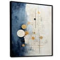 thumbnail image 2 of Designart "Grunge Collage In Astrological Minimalism III" Astrology Floater Framed Wall Art Living Room, 2 of 5