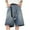 Blue, variant on Aueoeo Mens Baggy Jean Shorts Loose Fits Long Denim Shorts Vintage Wide Leg Shorts High Waisted Streetwear Shorts