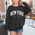 thumbnail image 2 of Girls Sweatshirt Graphic Sweatshirts for Teen Girls Crewneck Oversized Long Sleeve Pullover Tops Kaprioy Girls Sweatshirt, 2 of 4