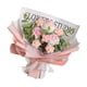 thumbnail image 5 of Ramo de flores artificiales de ganchillo, ramo de punto hecho a mano, flores falsas terminadas Rosa, 5 of 9