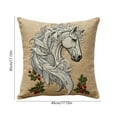 thumbnail image 3 of Uscallm under $5 Horse Head Pillow Cover, Equestrian Horse Head Pillow Cover 45x45cm, Western Theme Decorative Throw Pillow, Soft Velvet Couch Bed Cushion Case, Farmhouse Home Decor Accent Pillow, 3 of 6