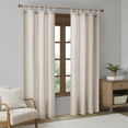 thumbnail image 2 of Madison Park Beals Polyester Fabric Tap Top Panel with Fleece Lining in Natural, 2 of 10