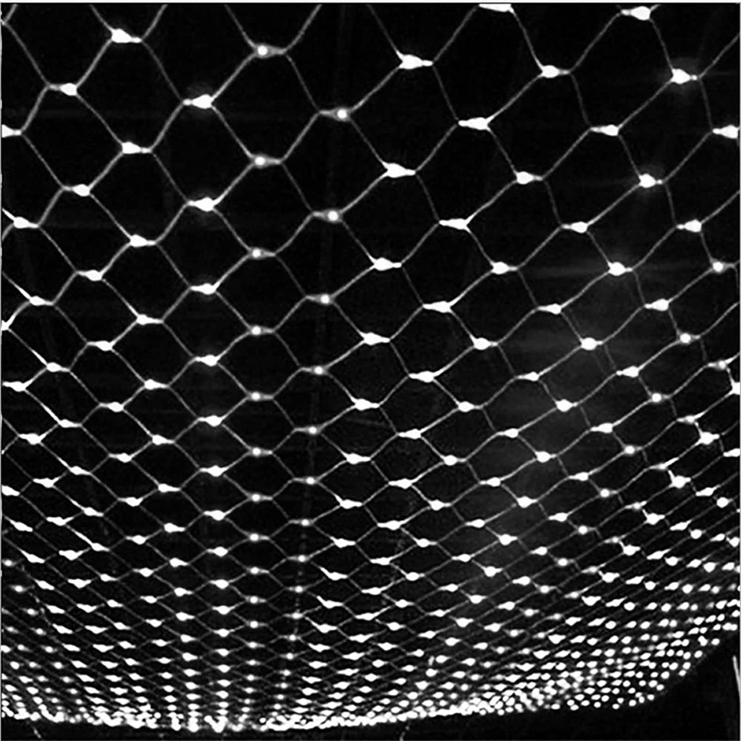 Fairy Mesh Lights Outdoor Connectable 8 Modes Net Light Waterproof Plug String Lights Christmas Net Lights Expandable Garland Lighting for Weddings Bushes Bar Party, Cool White 10ftx6.5ft 200 Led