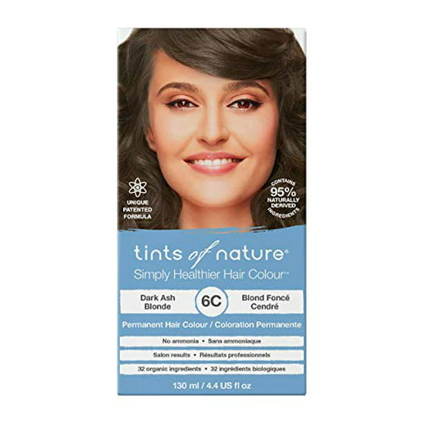 of Nature 6C Dark Ash Blonde, Vegan Permanent Hair 95% Natural, Free from Ammonia, Parabens, and Propylene Glycol, Single - Walmart.com - Walmart.com