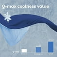 thumbnail image 3 of Cooling Comforter Queen Size for Hot Sleepers, Double-Sided Cool Design Cooling Blankets, Summer Comforter Breathable Soft Ice Silk Cooling for Sweaty People(79" x 90", Blue), 3 of 7