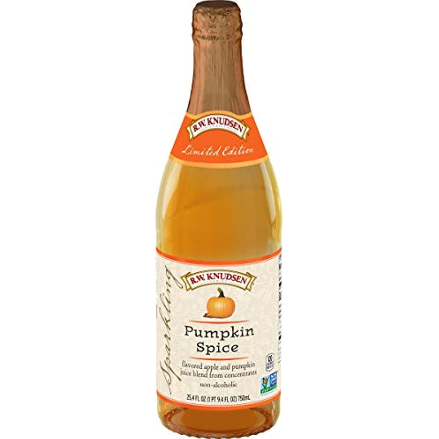 R.W. Knudsen Family Sparkling Pumpkin Spice Juice Blend, 25.4 Ounces