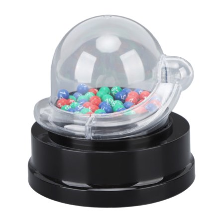 YAHHU Electric Shake Lucky Ball Machine Mini Lottery Machine Portable Fortunate Number Lottery Shaker for Party Games Fun Family Night Activities 4.33 inches / 11.0 cm