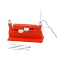 thumbnail image 3 of 2Pcs Automatic Needle Threader, Sewing Needle Threader(Green+Orange), 3 of 5