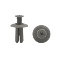 thumbnail image 1 of Unique Bargains 50pcs 8mm Gray Car Plastic Push Type Rivet Retainer Fastener Bumper Pin Clips, 1 of 2