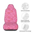 thumbnail image 4 of Wukai Cute Cowgirl Full Set Car Seat Covers with Soft Padding Universal Auto Front Seats Protector and Cushion Mat, 4 of 5