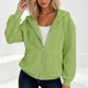 thumbnail image 5 of Neewe Hoodies Shirts for Women Early Fall Long Sleeve Tops Plain Outfits Tops Fashion Full Zip Tees 2025, 5 of 7