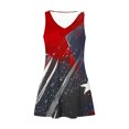 thumbnail image 7 of Youyipin womens dresses 4th of July Dress Women Summer Dresses 2025 Casual Sleeveless V Neck Flag Stars Stripe Tank Loose Sundress Pocket summer dresses for women 2025, 7 of 7