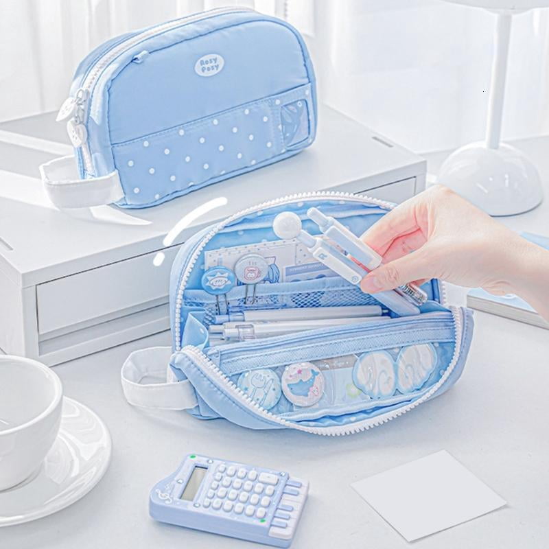 CEORPER Practical Flip Top Pencil Case With Spacious Interior For Pen Markers Erasers