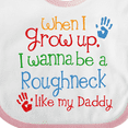 thumbnail image 4 of Inktastic Future Oil Rig Roughneck Like Daddy Boys Baby Bib, 4 of 4