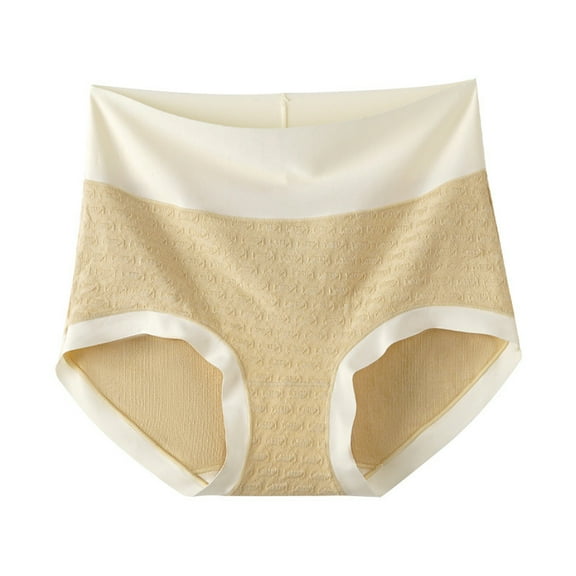 fatyb Women's High Waist Cotton Underwear Full Coverage Stretch Briefs Comfortable Ladies Soft Panties