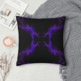 thumbnail image 7 of Black Purple Abstract Printed Decorative Square Throw Pillow Cover 12"x12", 7 of 7