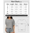 thumbnail image 4 of Women Oversized T-Shirt Round Neck Pull On T-Shirt Basic Casual Loose Fit Workout Tops, 4 of 7