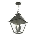 thumbnail image 4 of 27220-61 Livex Lighting Wentworth - 3 Light Large Outdoor Pendant In Classic Style-19 Inches Tall and 12 Inches Wide-Charcoal Finish, 4 of 11
