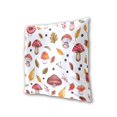 thumbnail image 3 of Mushrooms and Colorful Leaves Throw Pillow Covers Pillowcases 18 x 18 Inch Home Decor 2 Packs for Bedroom Sofa, 3 of 6