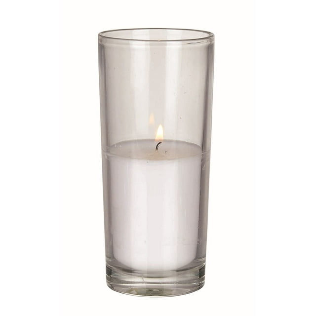 Ensemble de 24 Bougies Votives en Verre Remplies Elite