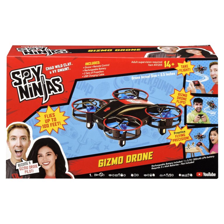 Spy Ninjas Gadget Toys: High-Flying Gizmo Drone with Remote