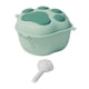 thumbnail image 1 of Contenedor de Almacenamiento de Alimentos para Perros Y Mascotas de Gran Capacidad, Contenedor de Arroz, Lata Sellada, Organizador de Tanque con Tapa, Verde, 1 of 8