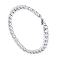 thumbnail image 2 of Men Chunky Chain Bracelets Retro Men Jewelry Titanium Steel (Silver), 2 of 8