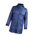 thumbnail image 1 of PVC Waterproof Windproof Rain Jacket for Men, with Reflective Stripes Adjustable Hood Ideal for Outdoor Hiking Fishing, 1 of 7