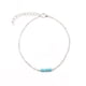 thumbnail image 5 of Guardurnaity Tobilleras Cadena de pie flexible Joyería turquesa Accesorios de playa Regalos del día de San Valentín de tobillo para mujeres niñas plata 2piezas Guardurnaity CBP253443, 5 of 6