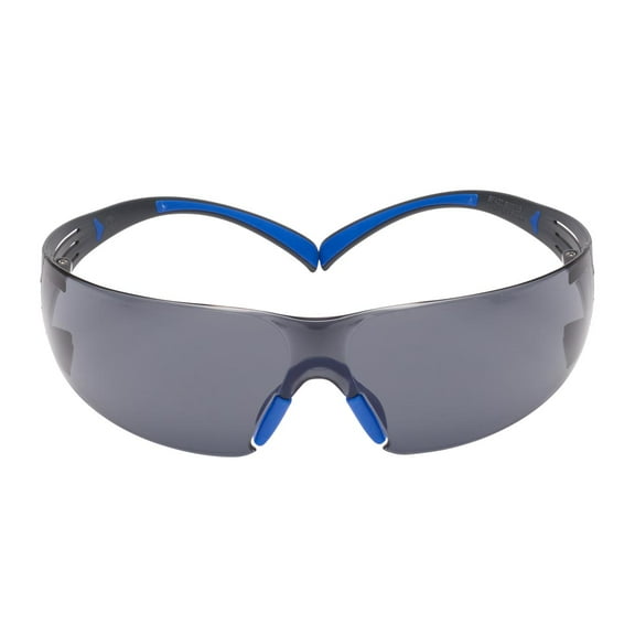 3Mâ„¢ SecureFitâ„¢ Safety Glasses SF402SGAF-BLU, Blue/Gray, Gray Scotchgardâ„¢ Anti-fog Lens, 20 EA/Case