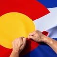 thumbnail image 1 of Anley Rip-Proof Drapeau de l'État du Colorado à Double Face 3 Plis 3 X 5 Pieds - les Drapeaux Colorado CO les Plus Résistants et les Plus Durables 3 X 5 Pi, 1 of 7