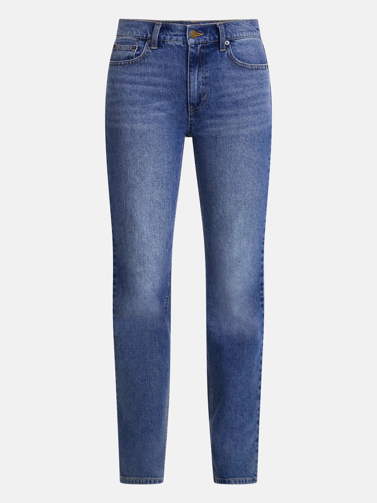 Scenario Women's High Rise Straight Leg Jeans, 30" Regular, 28" Short Inseam, Sizes 0-20, 10S-16S