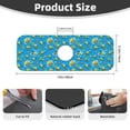 thumbnail image 2 of Pofeuu Cute Car Cartoon Print Splash Guard for Sink Faucet Sink Gadgets-Splash Guard Behind Faucet Drip Catcher for Kitchen, Bathroom,Sink Mat, 2 of 7